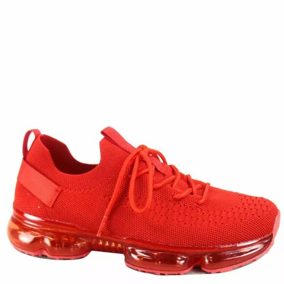 COPY - Women's Fashion Lace Up Bubble Sole Stretch Elastic Mesh Sneaker Shoes - Picture 11 of 16